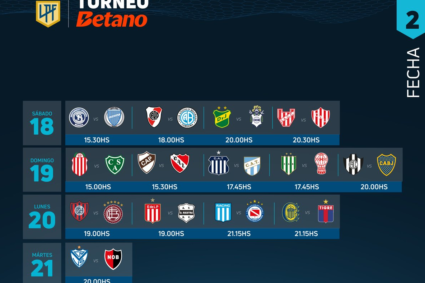 Liga Profesional: il programma della 2^ giornata